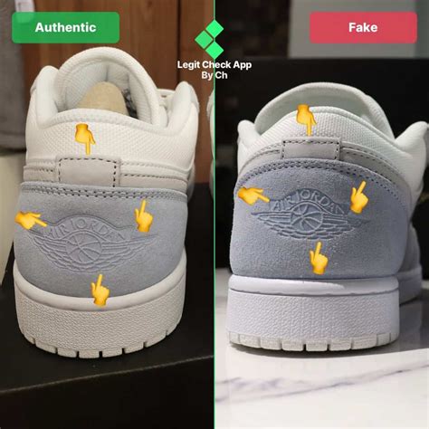 nike air jordan fake vs real|jordan 1 low legit check.